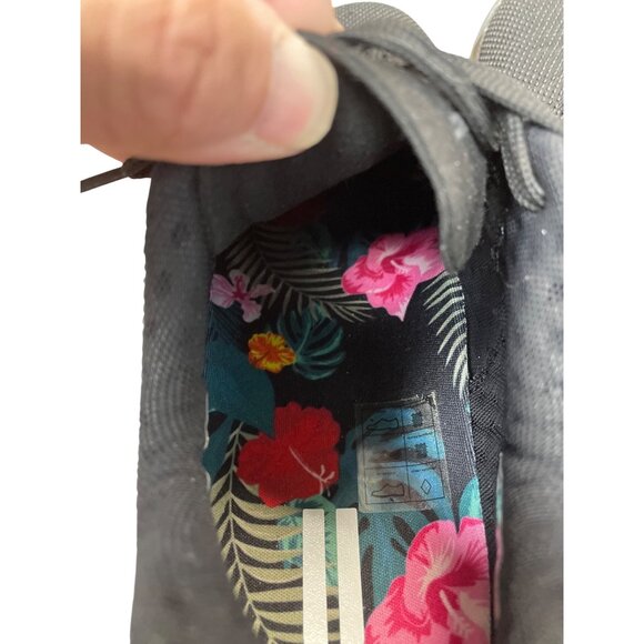 NOBULL Womans Black Floral Canvas Low Sneakers Sz 10.5 SKU 9587 - Picture 7 of 15